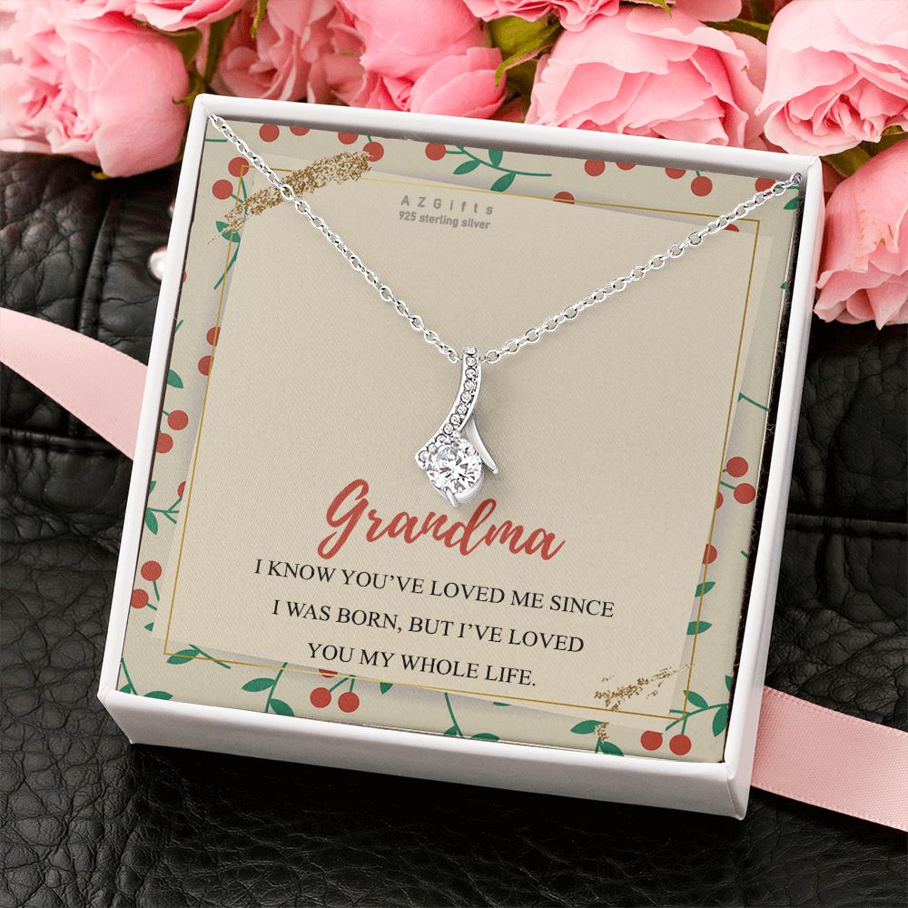 To My Grandma Necklace, Gift for Grandmother Necklace, Mothers Day Gift For Grandma Nana, Grandma Jewelry From Grandchildren GrandKids , Jewelry Box Gift For Grandma Grandmother15 Alluring Beauty Necklace