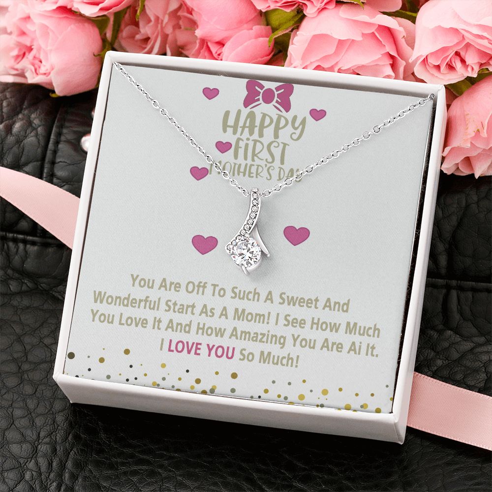 Mom Necklace Gifts for Mom from Daughter to Mom Gifts for Mothers Day from Daughter, To My Mom Necklace from Daughter to Mom Birthday Gifts Necklace with Message Card and Gift Box15 Alluring Beauty Necklace