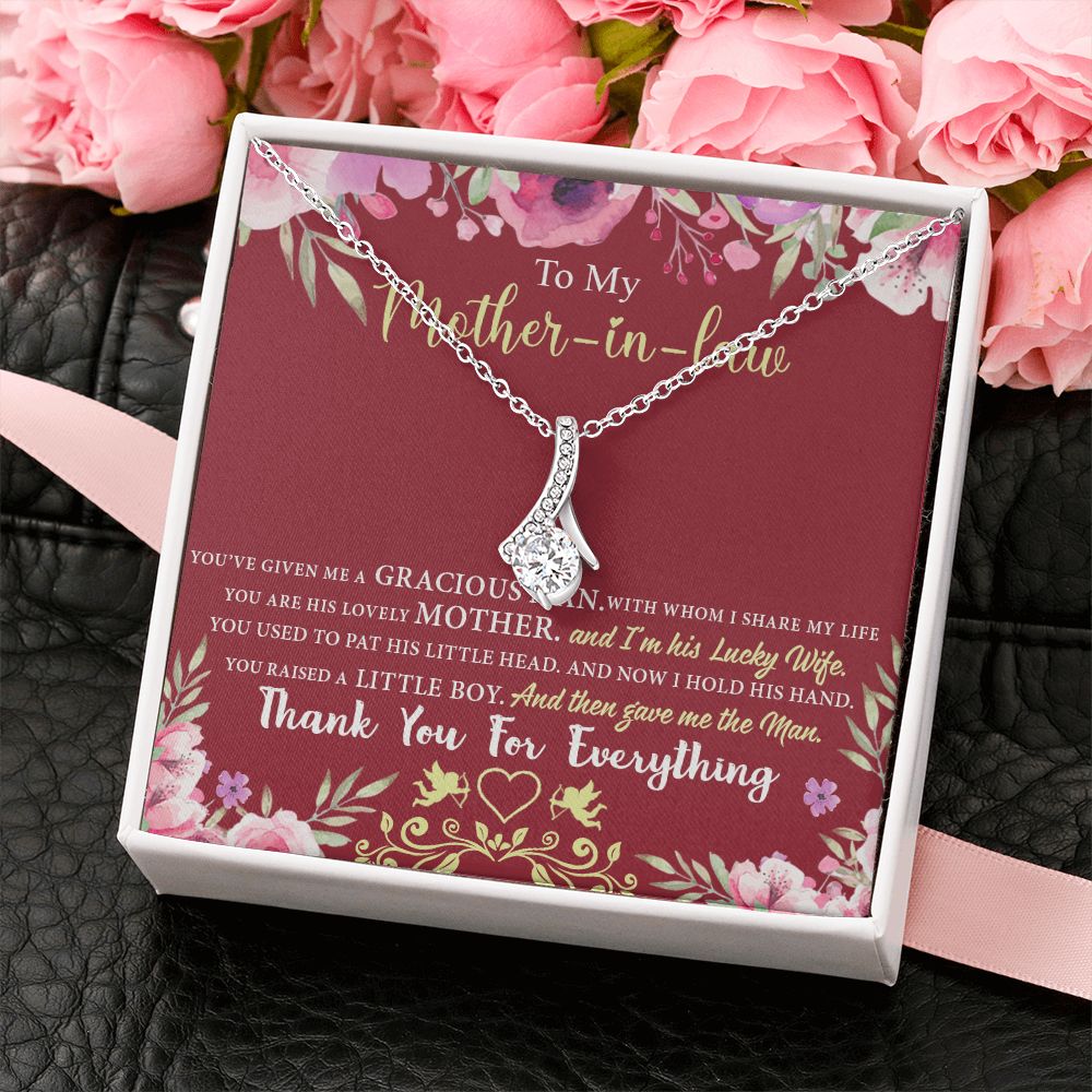 Mother in Law Necklace, Jewelry for Women, Future Mother in Law Gifts from Daughter in Law, Mother of Bride Gifts For Mother in Law, Birthday Gifts For Mother In Law From Daughter In Law7 Alluring Beauty Necklace