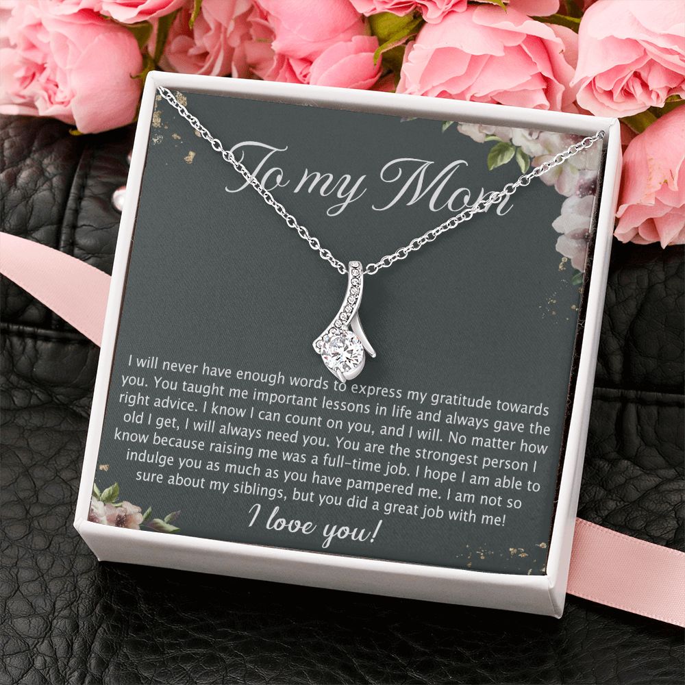 To My Mother Mom Best Friend In Law Bonus Step For Mother Day Birthday Wedding Engagement From Son Daughter Step In Law Necklace Gift Alluring Beauty Necklace