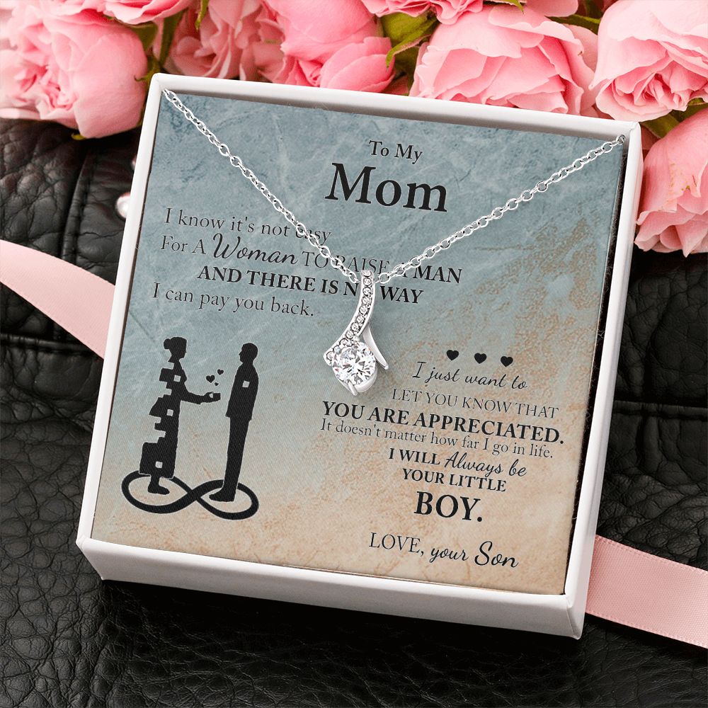 Mom Gift From Son To Mother Necklace Thoughtful Birthday Gift Sentimental Alluring Beauty Necklace