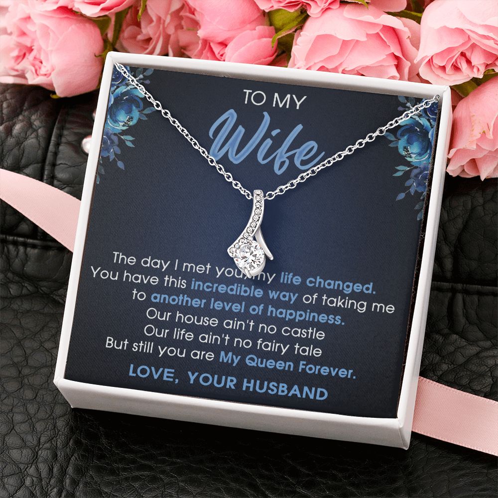 To My Wife Gift Jewelry Gift For Wife Birthday Gift For Wife Necklace For Wife Alluring Beauty Necklace
