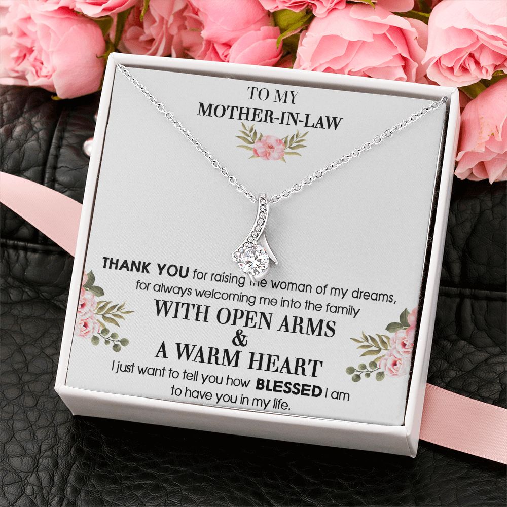 To My Mother-In-Law From Son-In-Law Thank You For Raising Alluring Beauty Necklace
