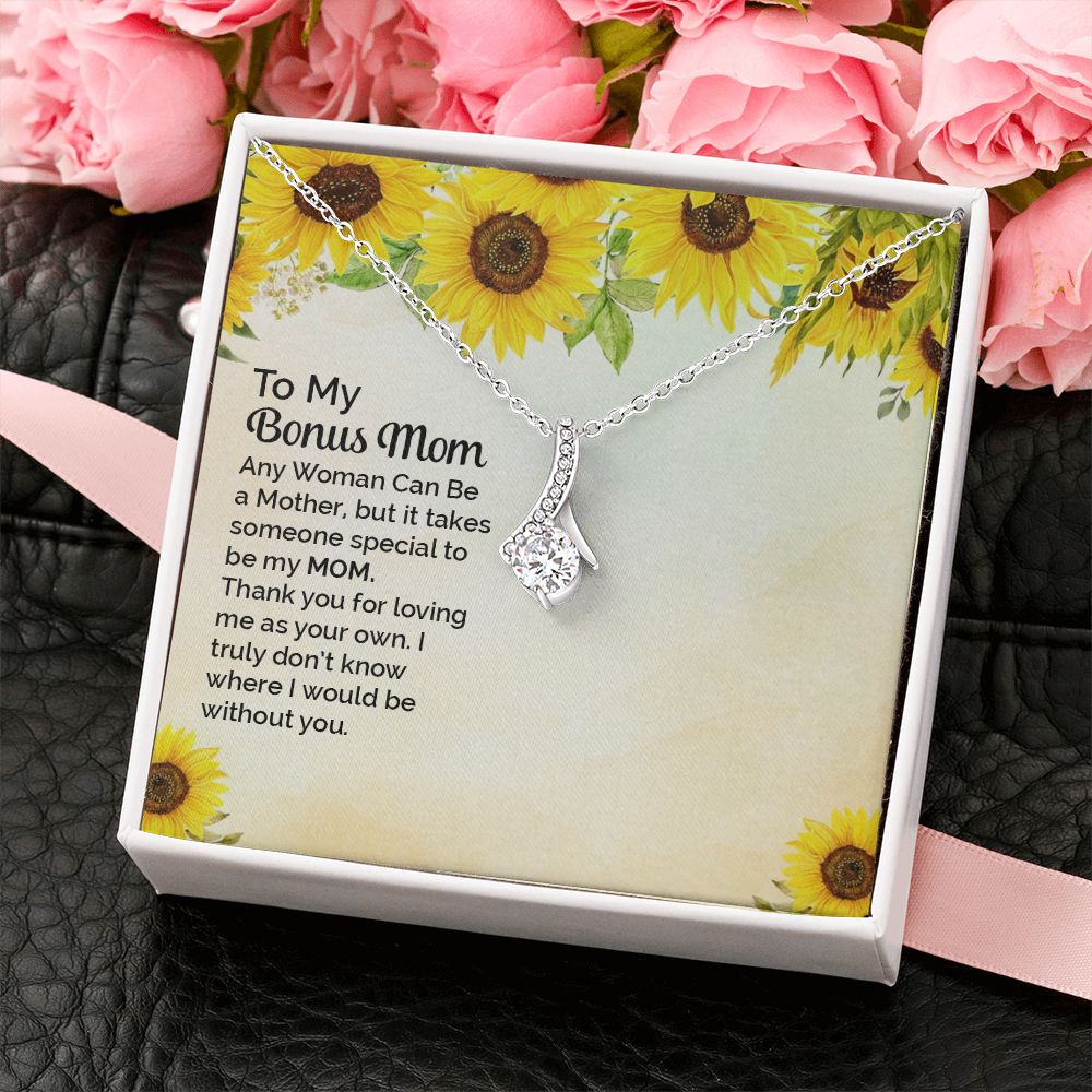 Mother Daughter Necklace as Daughter Gift from Mom, Mom Necklace as Christmas Gift for Mom from Son, Birthday Gift for Mother in Law Necklace, Bonus Mom Gifts for Step Mom Necklace3 Alluring Beauty Necklace