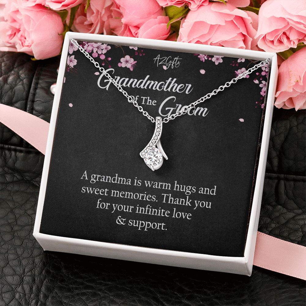 To My Grandmother Necklace, Gift for Grandmother Necklace, Mothers Day Gift For Grandma Nana, Grandma Jewelry From Grandchildren GrandKids , Jewelry Box Gift For Grandma Grandmother Alluring Beauty Necklace
