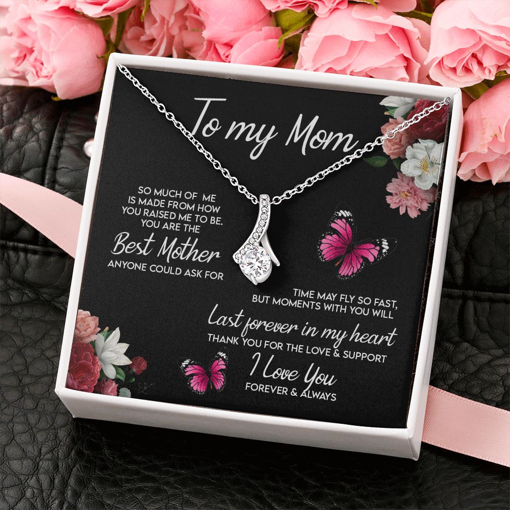 To My Mom Necklace, Gift For Mom, Mother's Day Gift from Daughter, Mom Jewelry Gift for Mothers Day, Birthday Gift for Mother, Moms Gift from Daughter Son, Necklace for Mom Mother 13 Alluring Beauty Necklace
