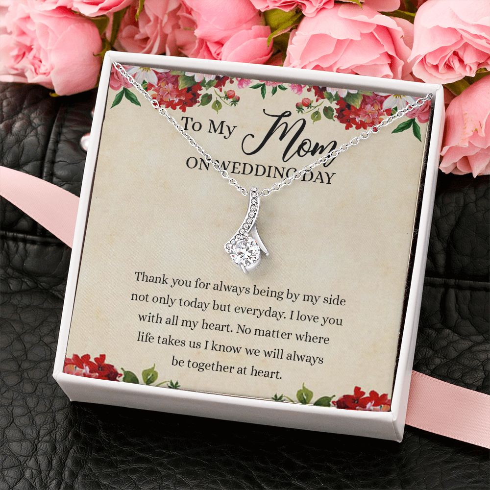 Gift for Mother of The Groom Necklace Gift for Mom on Wedding Day Gift for Maid of Honor Gift for Bridesmaid Proposal Gift to My Mom Necklace from Daughter Alluring Beauty Necklace