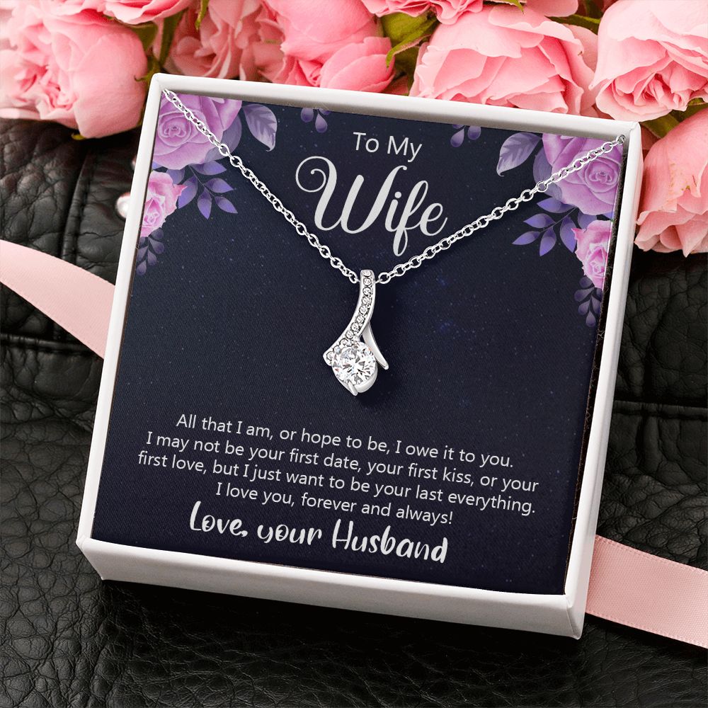 Birthday Gifts For Wife, Necklace Gifts For Wife From Husband, To My Wife Jewelry For Women , To My Wife Necklace  from Husband Wedding Anniversary Present For Wife, Beautiful Wife Jewelry Christmas31 Alluring Beauty Necklace