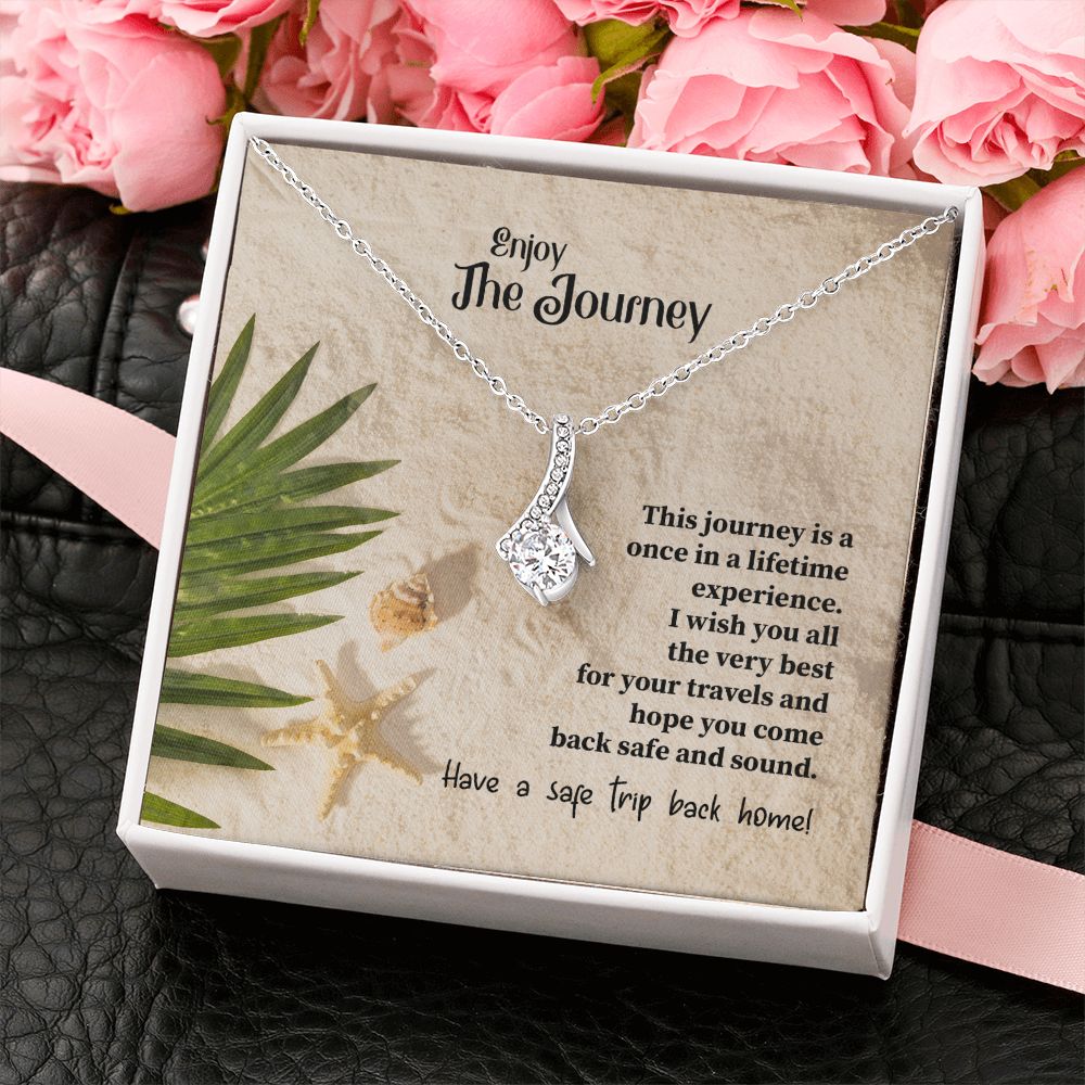 To My Mom Mother Necklace Pendant Gift Enjoy Your Journey By Sanad With Message Card Gift For Mom Alluring Beauty Necklace