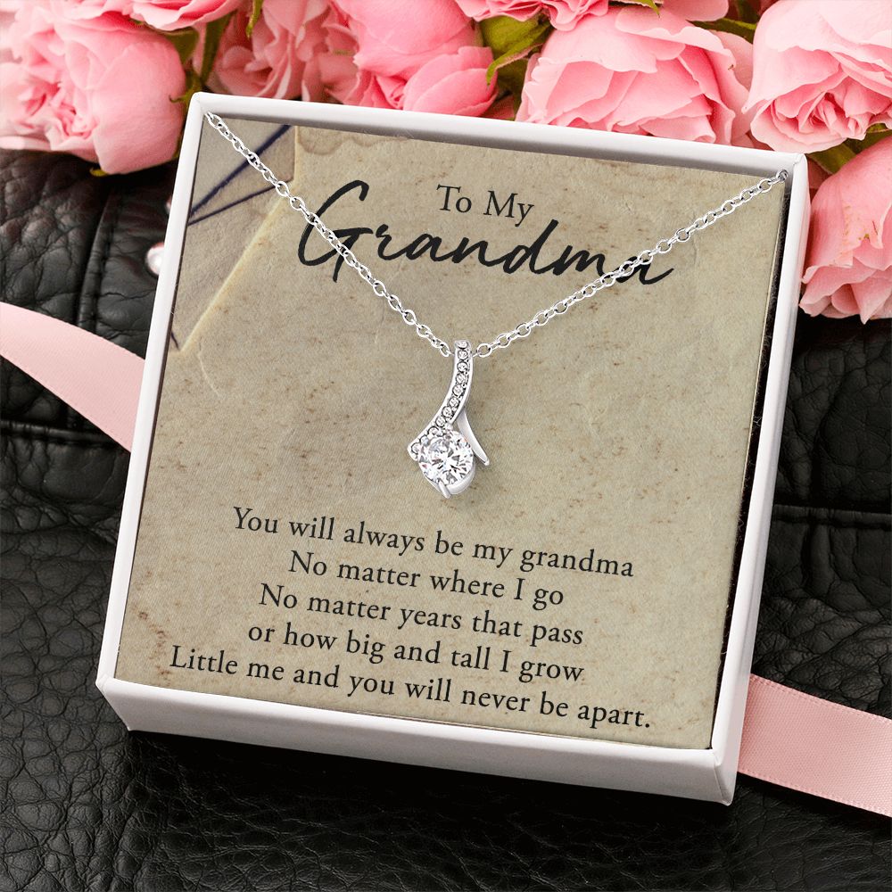 To My Grandma Necklace, Gift for Grandmother Necklace, Mothers Day Gift For Grandma Nana, Grandma Jewelry From Grandchildren GrandKids , Jewelry Box Gift For Grandma Grandmother5 Alluring Beauty Necklace