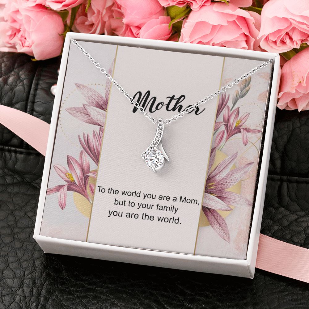 Mom Necklace Gifts for Mom from Daughter to Mom Gifts for Mothers Day from Daughter, To My Mom Necklace from Daughter to Mom Birthday Gifts Necklace with Message Card and Gift Box7 Alluring Beauty Necklace