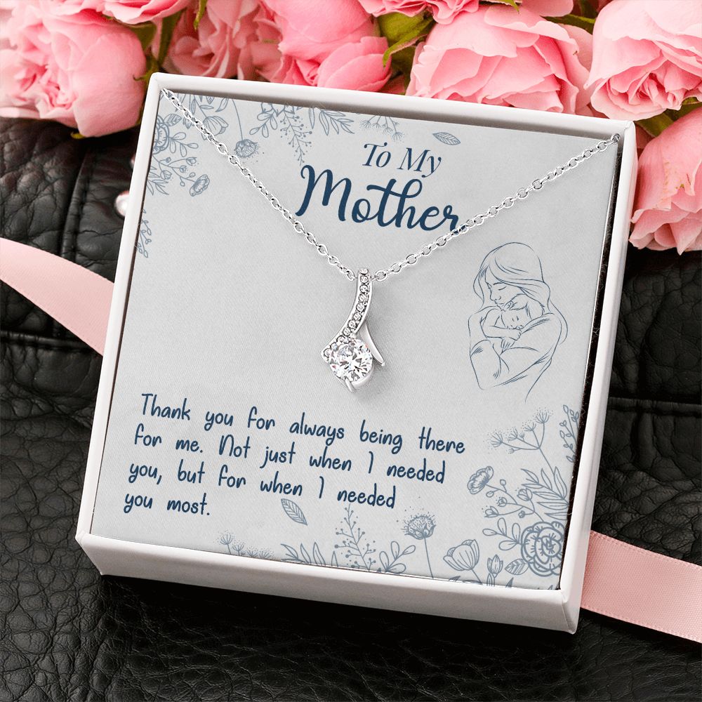 To My Mom Necklace Pendant Gift From Daughter Necklace I Needed You Most Gift For To Mom Happy Mother's Day Mother In Law Gift On Birthday Anniversary Gift 30821 Alluring Beauty Necklace