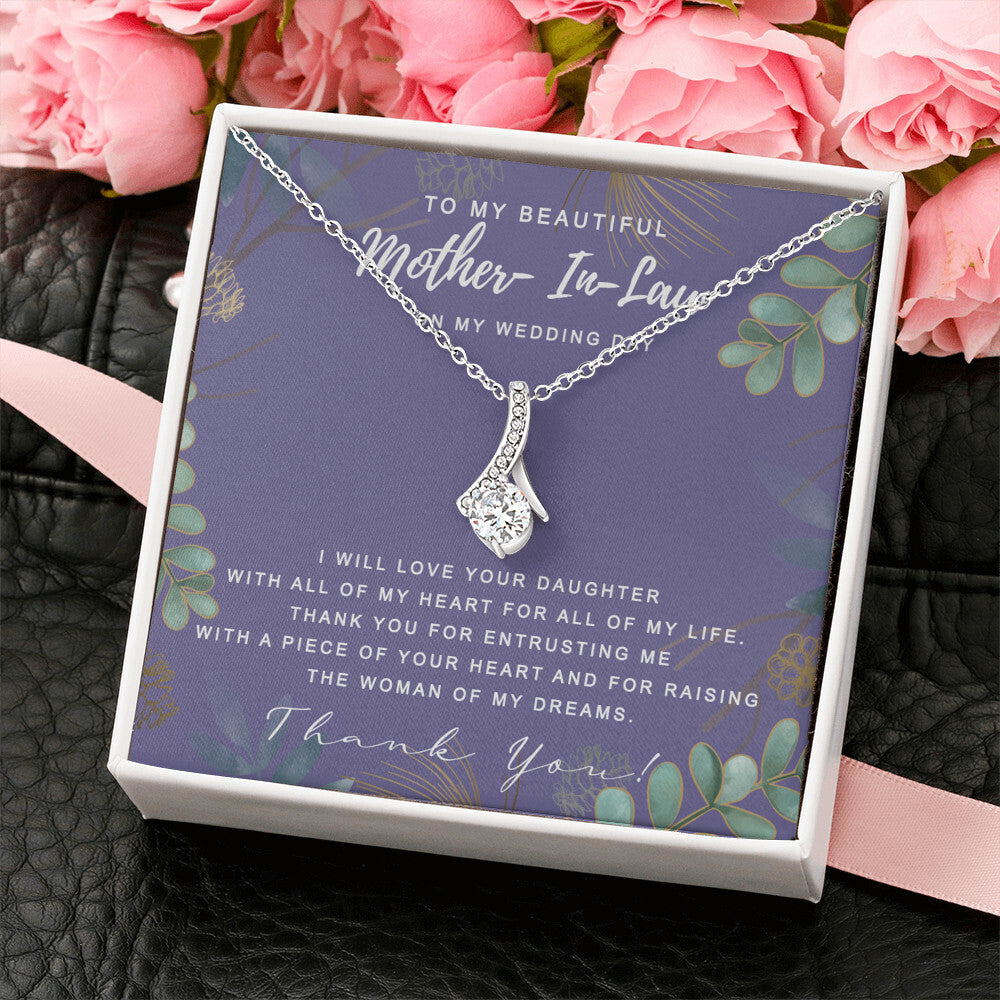 Mother in Law Necklace, Jewelry for Women, Future Mother in Law Gifts from Daughter in Law, Mother of Bride Gifts For Mother in Law, Birthday Gifts For Mother In Law From Daughter In Law8 Alluring Beauty Necklace