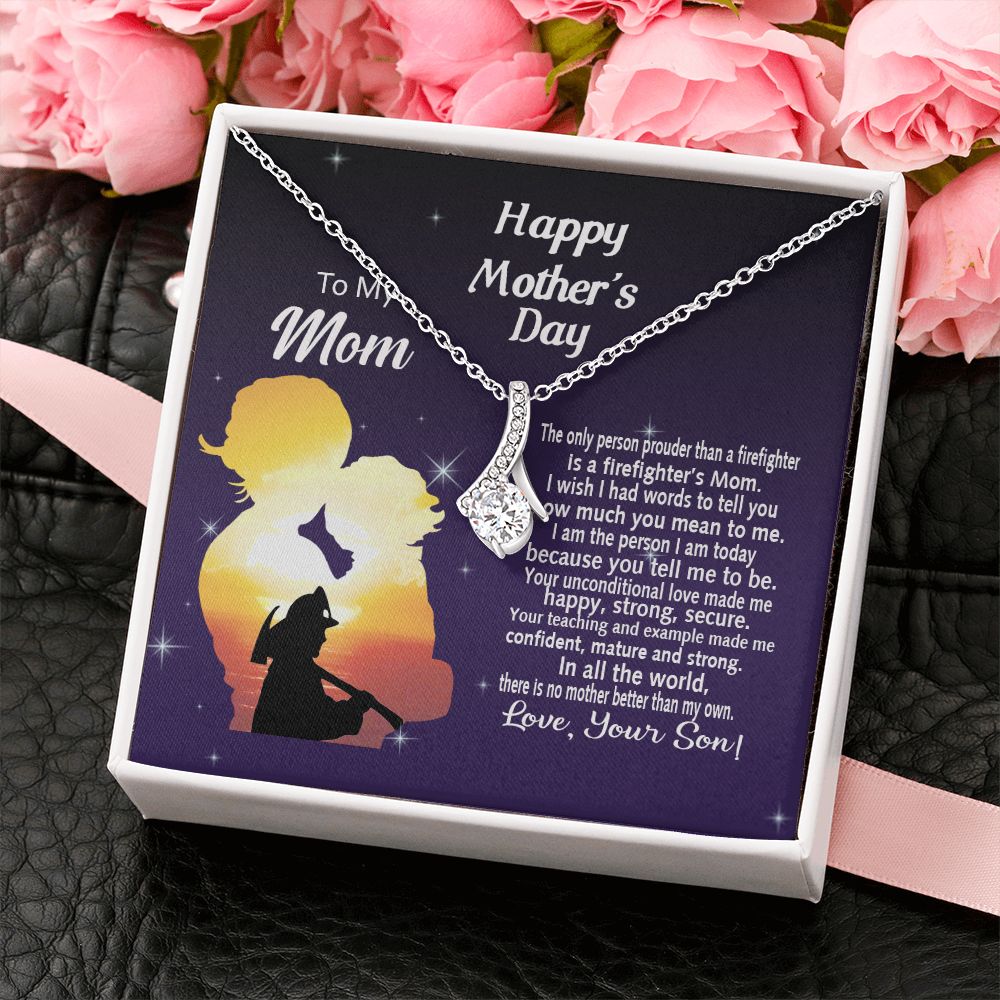 Mom Necklace Gifts for Mom from Daughter to Mom Gifts for Mothers Day from Daughter, To My Mom Necklace from Daughter to Mom Birthday Gifts Necklace with Message Card and Gift Box14 Alluring Beauty Necklace