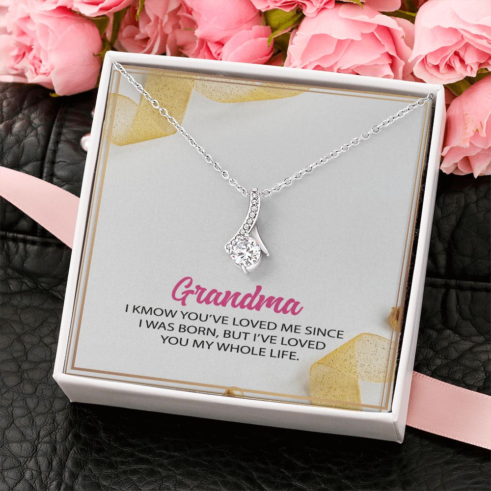 To My Grandma Necklace, Gift for Grandmother Necklace, Mothers Day Gift For Grandma Nana, Grandma Jewelry From Grandchildren GrandKids , Jewelry Box Gift For Grandma Grandmother12 Alluring Beauty Necklace