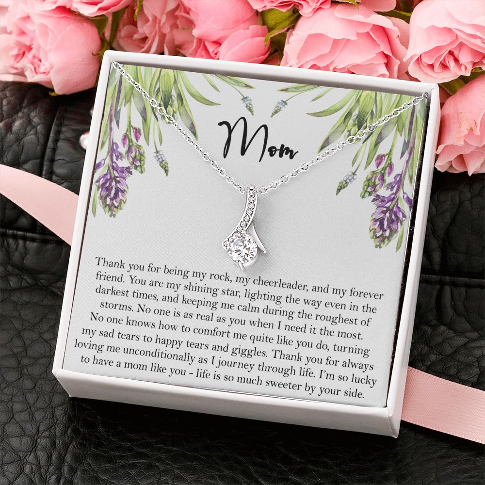 To My Mom Necklace, Gift For Mom, Mother's Day Gift from Daughter, Mom Jewelry Gift for Mothers Day, Birthday Gift for Mother, Moms Gift from Daughter Son, Necklace for Mom Mother 6 Alluring Beauty Necklace