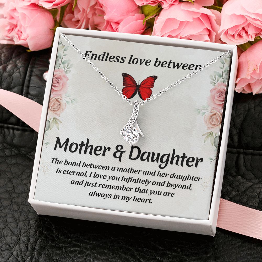 To My Mom Necklace, Gift For Mom, Mother's Day Gift from Daughter, Mom Jewelry Gift for Mothers Day, Birthday Gift for Mother, Moms Gift from Daughter Son, Necklace for Mom Mother 11 Alluring Beauty Necklace