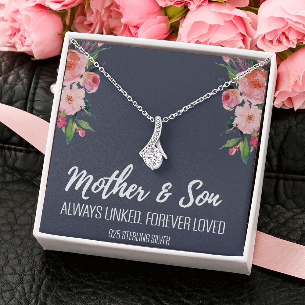 Gift For Mom From Son, Mother Son Gifts, Happy Mother's Day Necklace, Mom Gift Alluring Beauty Necklace