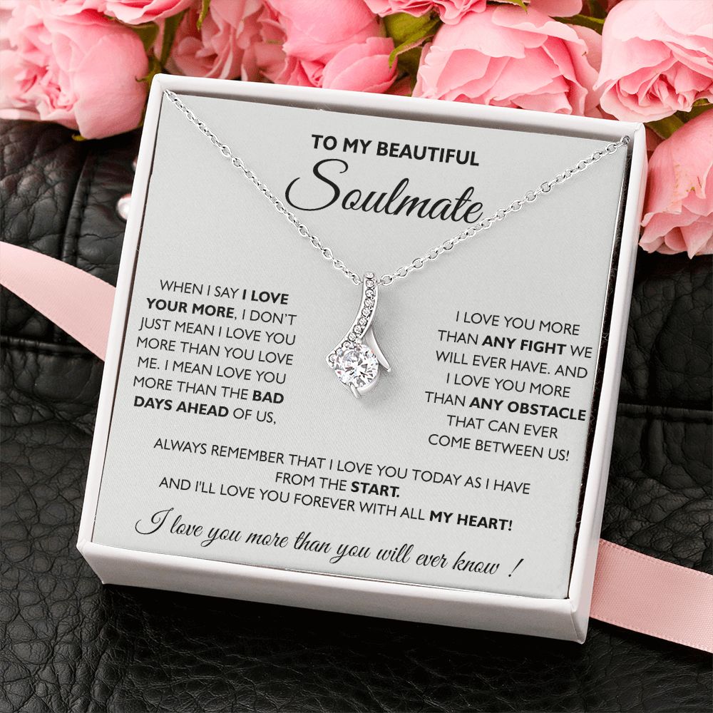 To My Soulmate Necklace Eternal Hope Necklace Valentine Day gift for Soulmate 175133533988 Alluring Beauty Necklace