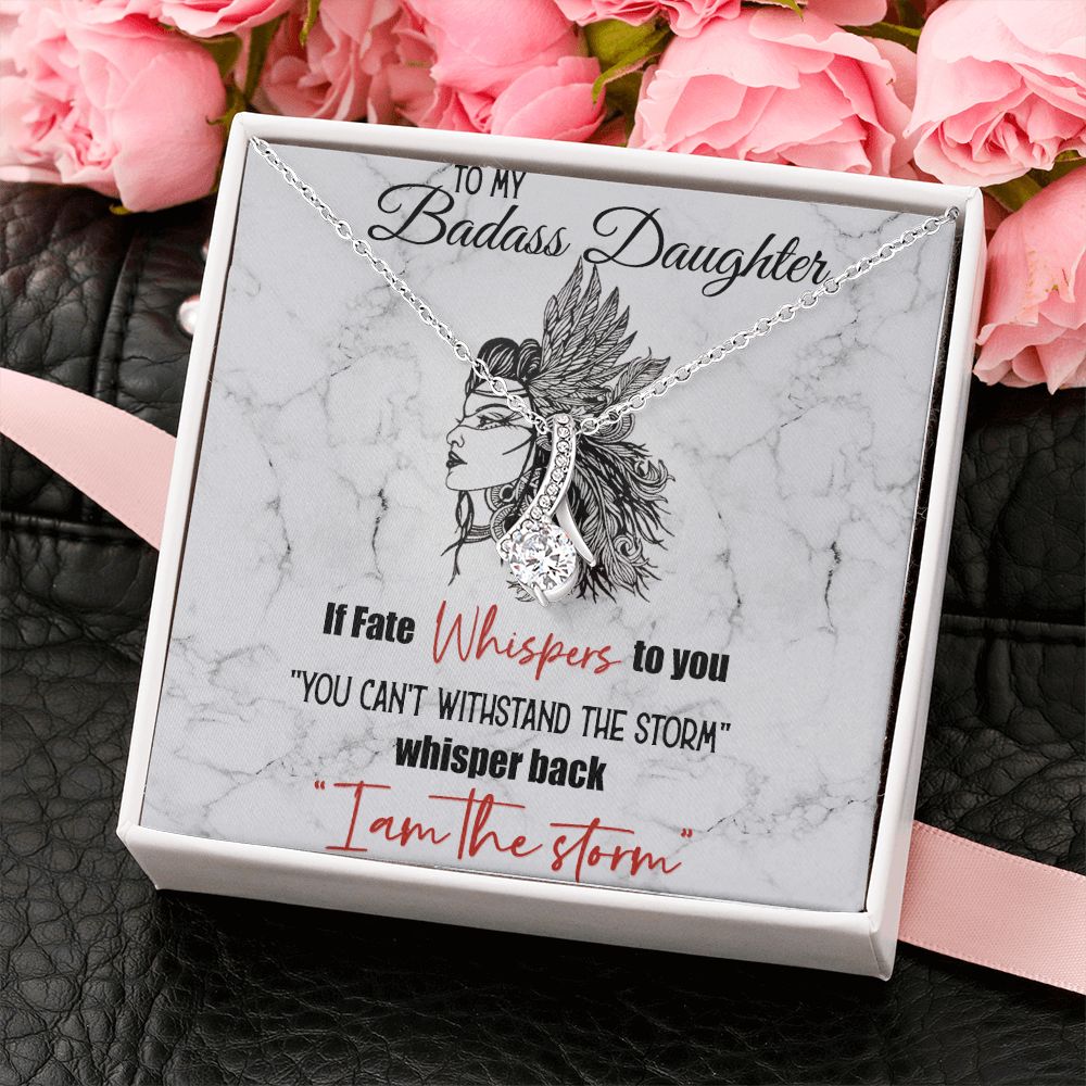 Bonus Daughter Gifts From Stepdad, Step Daughter Gifts From Stepmom, Stepdaughter Gifts From Stepdad, Father Stepdaughter Necklace, To My Bonus Daughter Necklaces, Christmas Gifts For Bonus10 Alluring Beauty Necklace