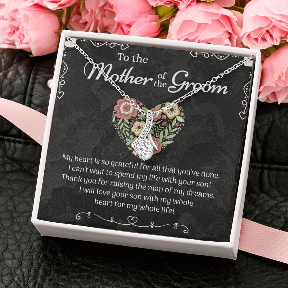 Mother of the Groom Sunflower Bracelet from Bride, Mother of the Groom Jewelry, Unique Mother Of The Groom Wedding Gift, Mom of Groom Gift Alluring Beauty Necklace