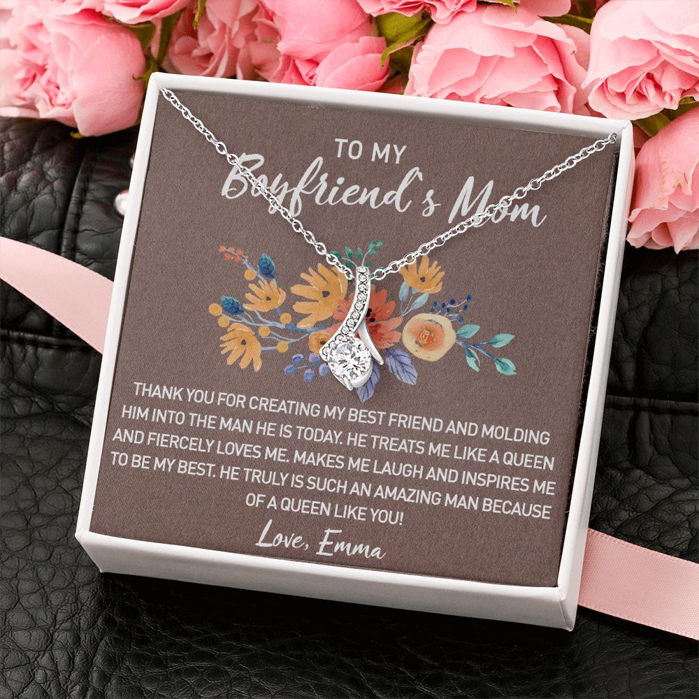 Gift for Boyfriend's Mom, Boyfriend Mom Gift, To My Boyfriends Mom's Gift, Mother's Day Gift for Boyfriends Mom, Boyfriend Mom Alluring Beauty Necklace