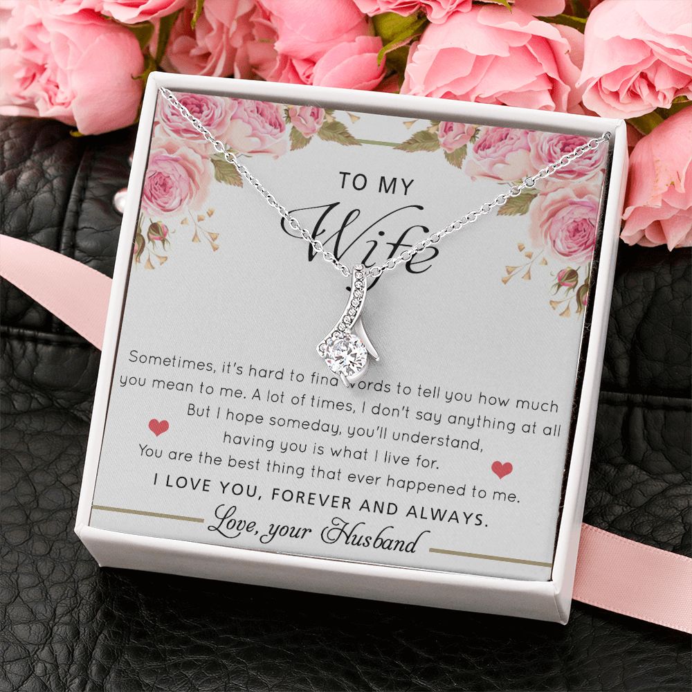 To My Wife Necklace Gift For Wife Birthday Gift For Wife Romantic Gifts For Her Alluring Beauty Necklace