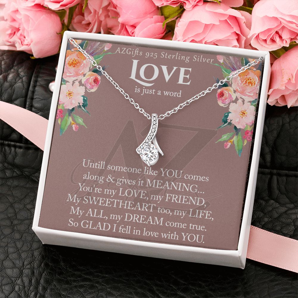 To My Wife Necklace from Husband, Luxury Necklace for Women, Personaled Alluring Beauty Necklace