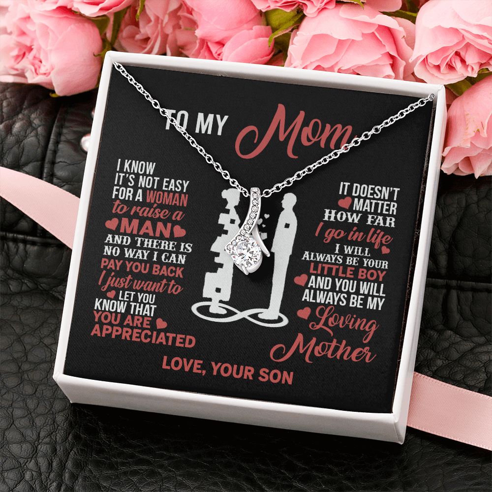 Mom Necklace Mothers Day Gift From Son To My Mom Forevere Love Necklace Gift Mom Alluring Beauty Necklace