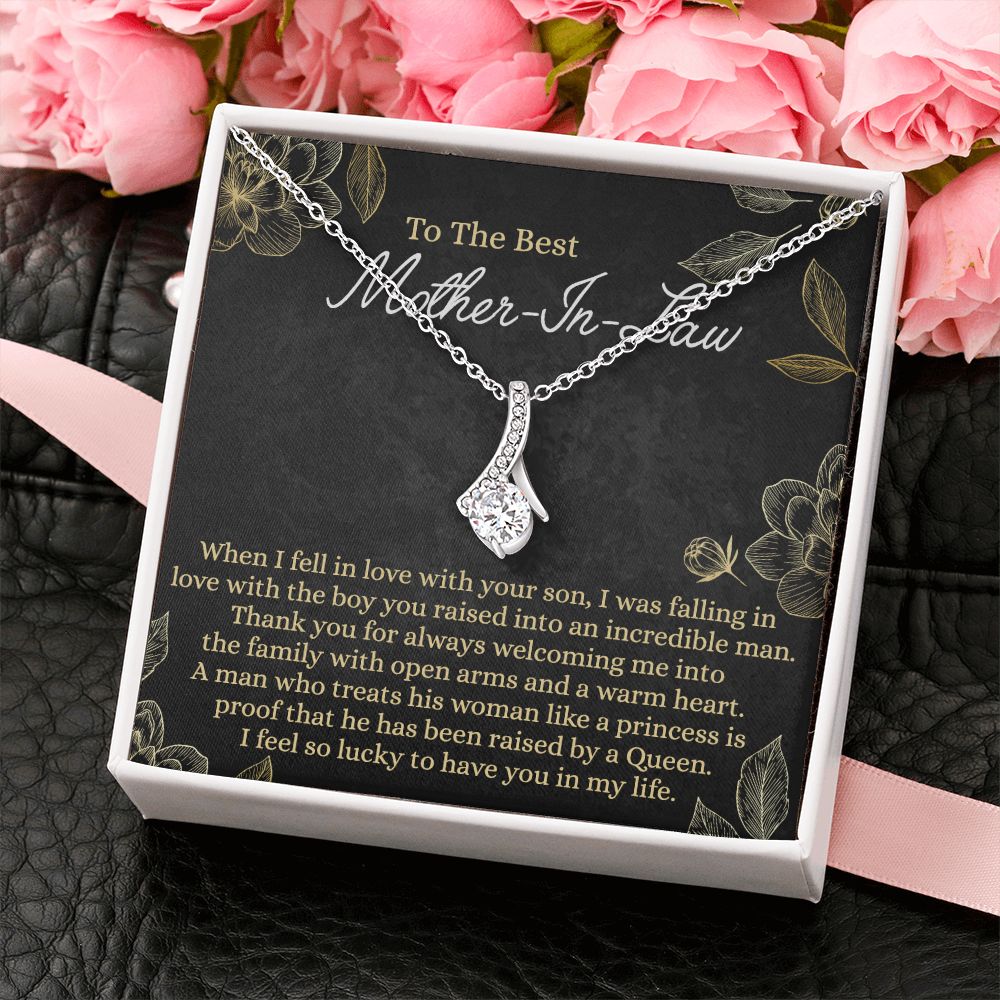 Mother In Law Gift, Cute Mother In Law Gifts Christmas, Unique Gift for Mother In Law Birthday, Best Mother In Law Gift, Mother-In-Law Gift Alluring Beauty Necklace