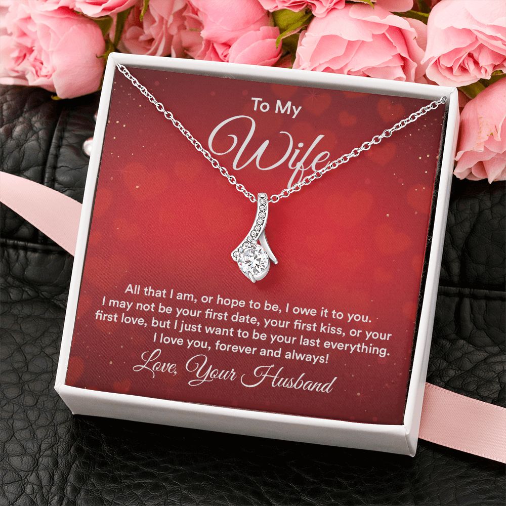 Birthday Gifts For Wife, Necklace Gifts For Wife From Husband, To My Wife Jewelry For Women , To My Wife Necklace  from Husband Wedding Anniversary Present For Wife, Beautiful Wife Jewelry Christmas30 Alluring Beauty Necklace