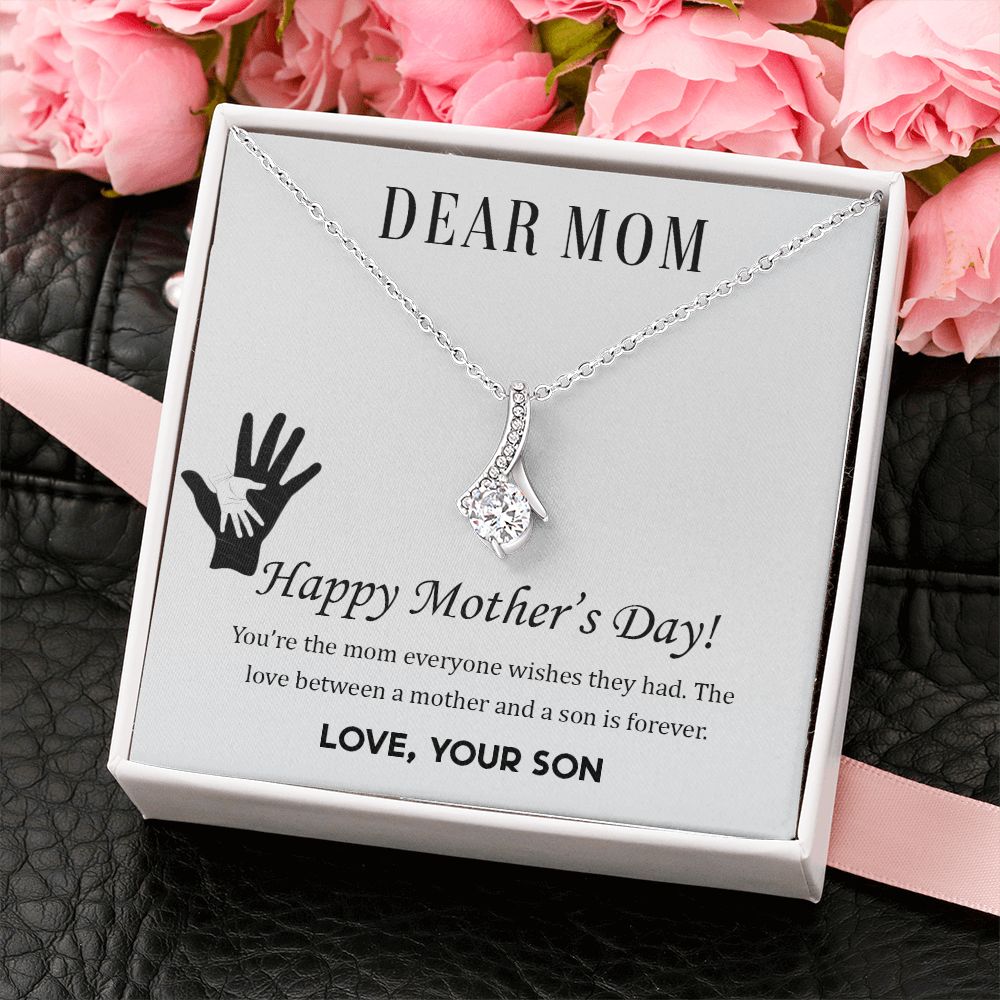 2Mom Necklace Gifts for Mom from Daughter to Mom Gifts for Mothers Day from Daughter, To My Mom Necklace from Daughter to Mom Birthday Gifts Necklace with Message Card and Gift Box2228 Alluring Beauty Necklace