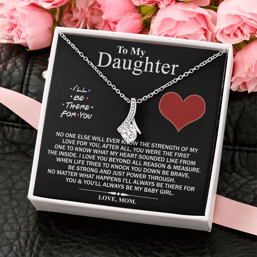 Mother Daughter Gift Ideas, To My Daughter Gift Necklace from Mom, Jewelry Pendant Present for Daughter, Birthday Christmas Gift Graduation Gifts for Daughters, Mother and Daughter Necklace 2138 Alluring Beauty Necklace
