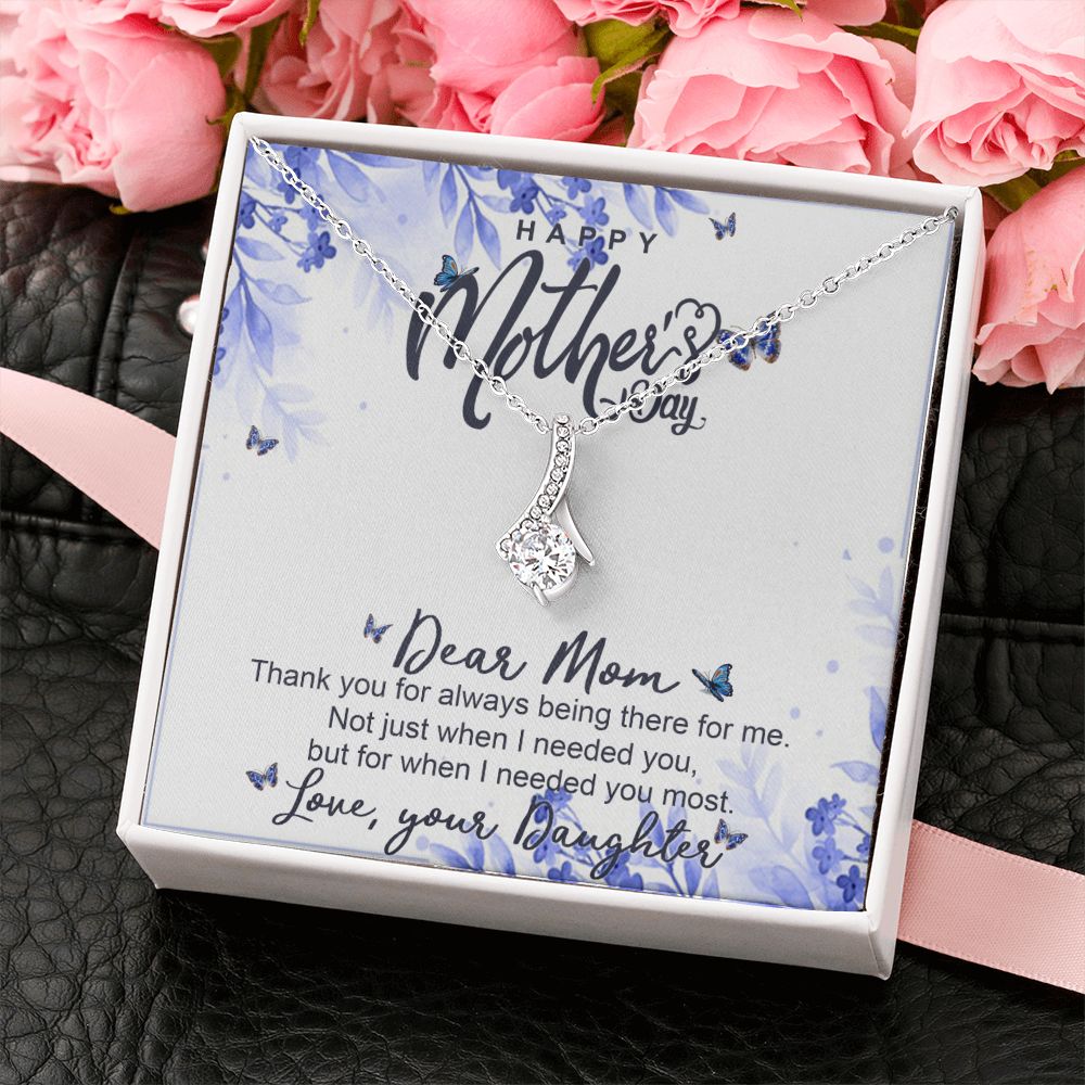 Happy Mother Day, Mothers Day Gifts Necklace, Gifts For Mom From Daughter Or Son Alluring Beauty Necklace