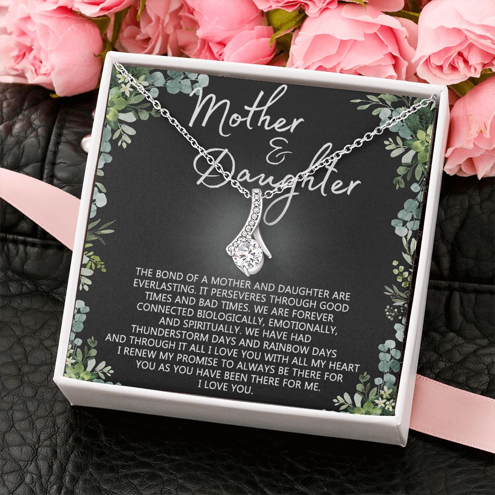 Mother Daughter Necklace Mothers day Necklace Mother Daughter Gift Mother Daughter Jewelry Gift For Daughter From Mom Daughter Mother Birthday Gift Alluring Beauty Necklace