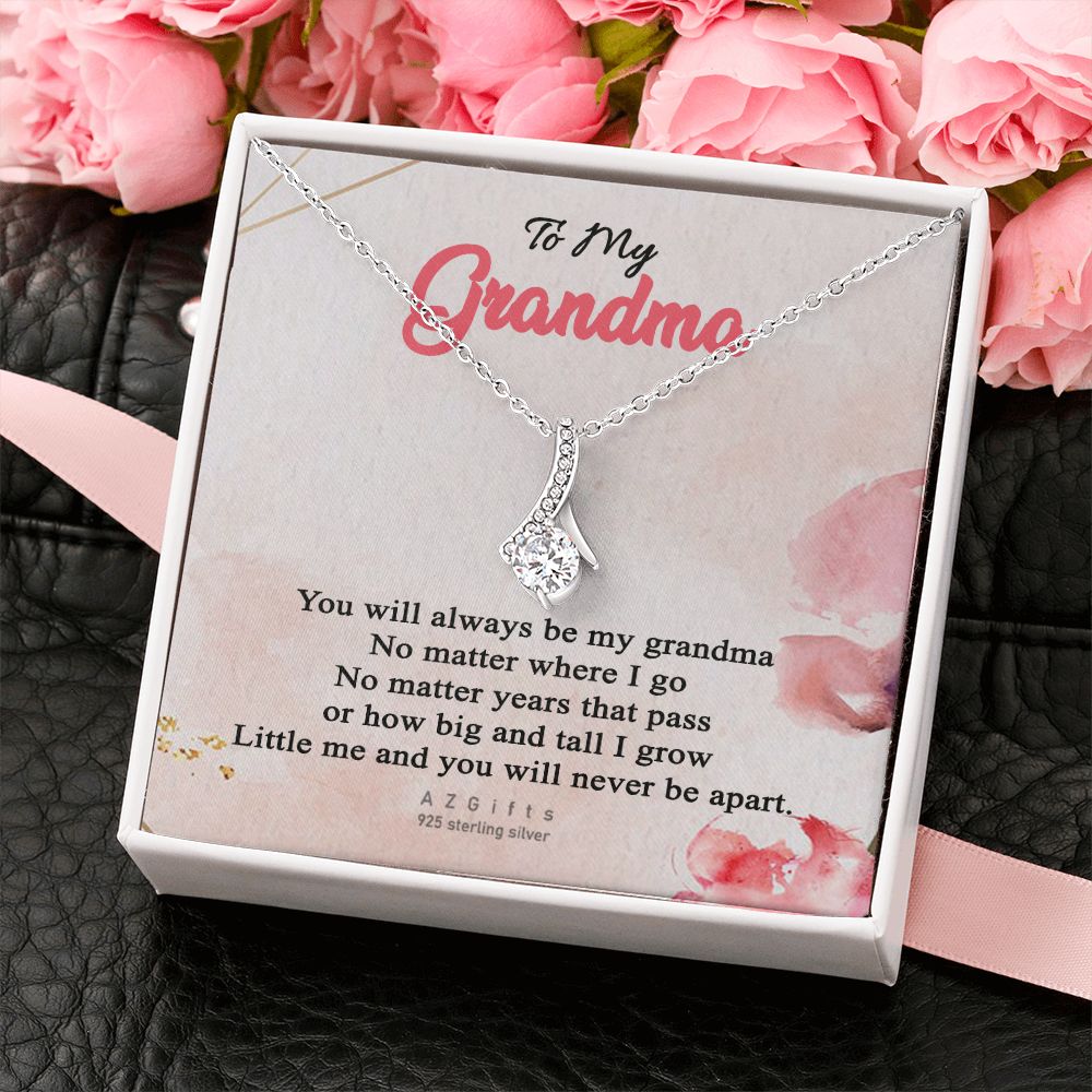 To My Grandma Necklace, Gift for Grandmother Necklace, Mothers Day Gift For Grandma Nana, Grandma Jewelry From Grandchildren GrandKids , Jewelry Box Gift For Grandma Grandmother13 Alluring Beauty Necklace