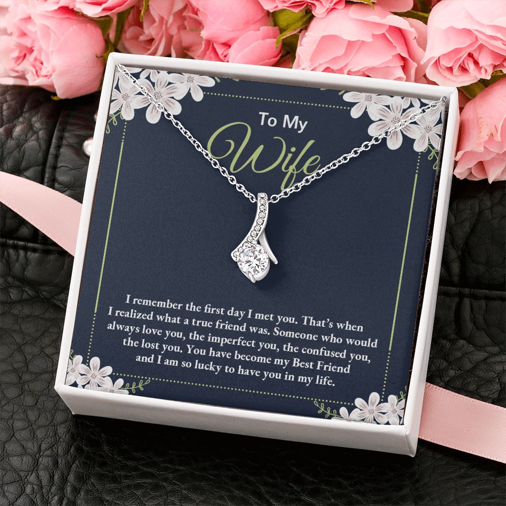 Birthday Gifts For Wife, Necklace Gifts For Wife From Husband, To My Wife Jewelry For Women , To My Wife Necklace  from Husband Wedding Anniversary Present For Wife, Beautiful Wife Jewelry Christmas28 Alluring Beauty Necklace