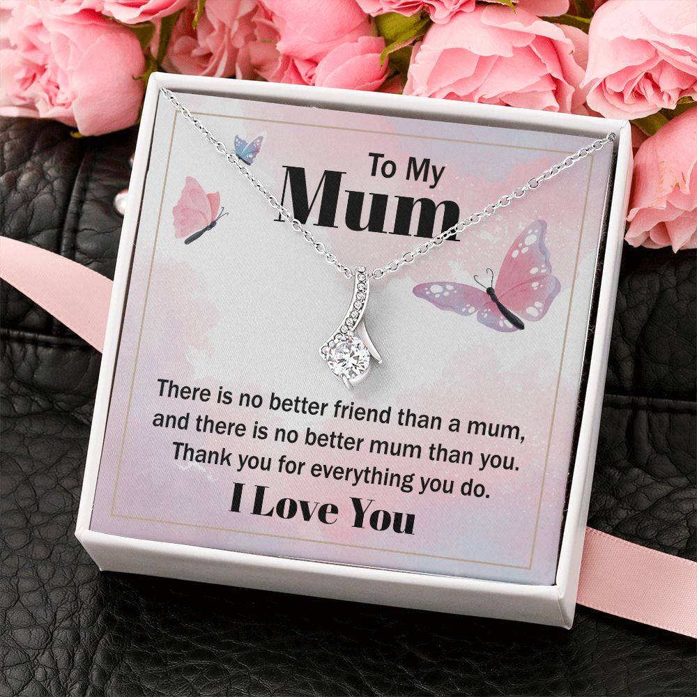 Mom Necklace Gifts for Mom from Daughter to Mom Gifts for Mothers Day from Daughter, To My Mom Necklace from Daughter to Mom Birthday Gifts Necklace with Message Card and Gift Box19 Alluring Beauty Necklace