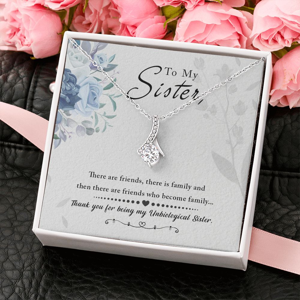 Unbiological Sister - Friends who become family Alluring Beauty Necklace