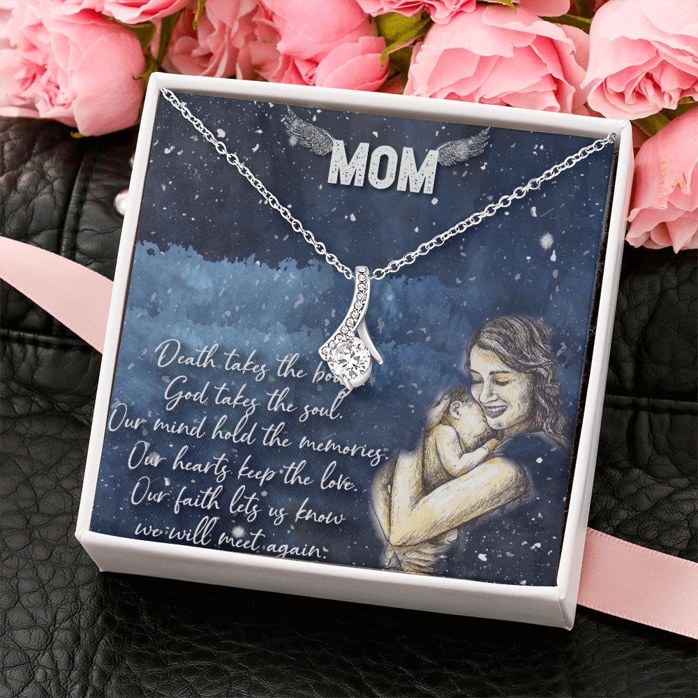 To My Mom Necklace Pendant Gift From Daughter Your Faith Lets Us Know With Message Card Gift For Mom Alluring Beauty Necklace