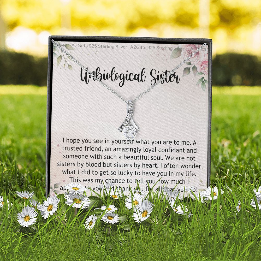 Gifts For Unbiological Sister, Unbiological Sister Gift, Unbiological Sister Gift Birthday, Gift For Best Friends Birthday, Best Friend Gift Alluring Beauty Necklace