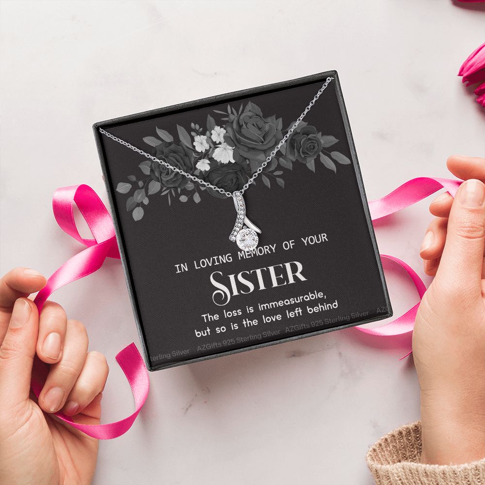 In Memory Of Your Sister, Sympathy Gift Loss Of Sister, Sympathy Gift Box, Loss Of Sister Necklace, Loss Of Sister, Loss Of A Sister Alluring Beauty Necklace