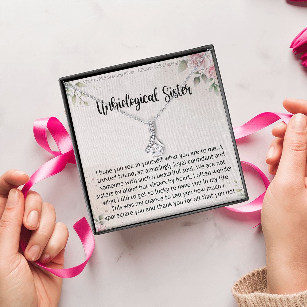 Gifts For Unbiological Sister, Unbiological Sister Gift, Unbiological Sister Gift Birthday, Gift For Best Friends Birthday, Best Friend Gift Alluring Beauty Necklace