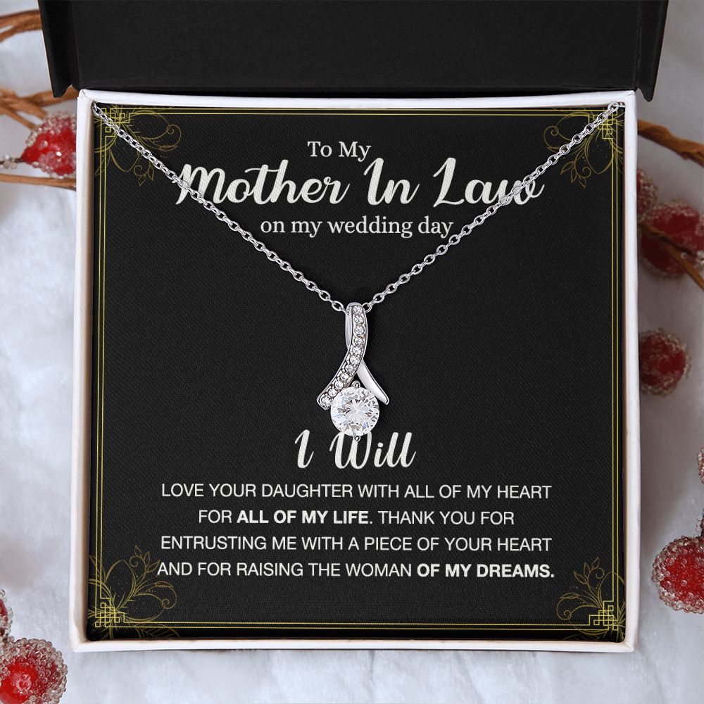 Mother Of The Bride Gift From Groom, Mother In Law Gift on Wedding Day from Groom, Gifts for Mother of the Bride, Future Mother-In-Law Alluring Beauty Necklace