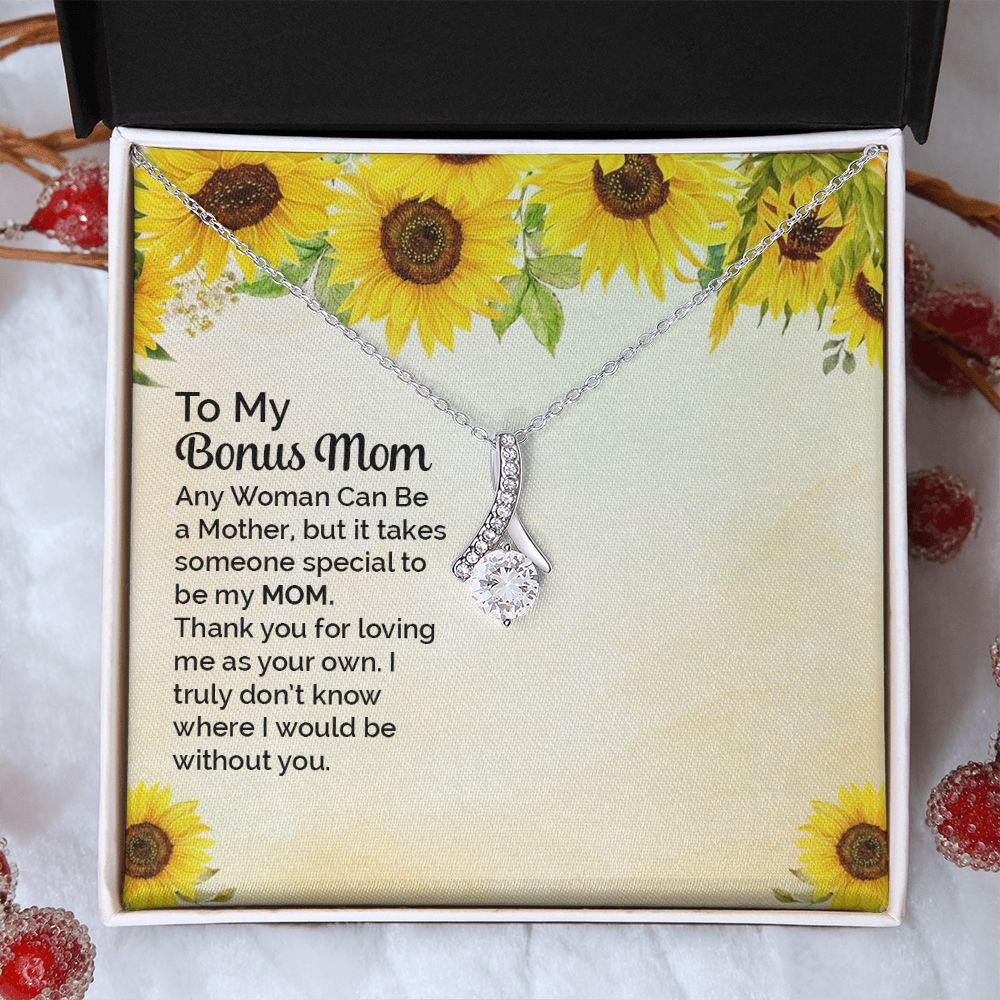 Mother Daughter Necklace as Daughter Gift from Mom, Mom Necklace as Christmas Gift for Mom from Son, Birthday Gift for Mother in Law Necklace, Bonus Mom Gifts for Step Mom Necklace3 Alluring Beauty Necklace