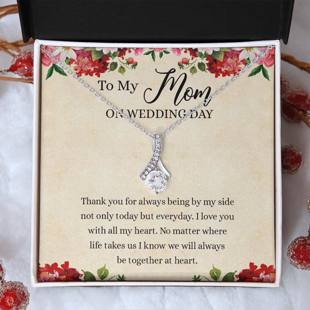 Gift for Mother of The Groom Necklace Gift for Mom on Wedding Day Gift for Maid of Honor Gift for Bridesmaid Proposal Gift to My Mom Necklace from Daughter Alluring Beauty Necklace