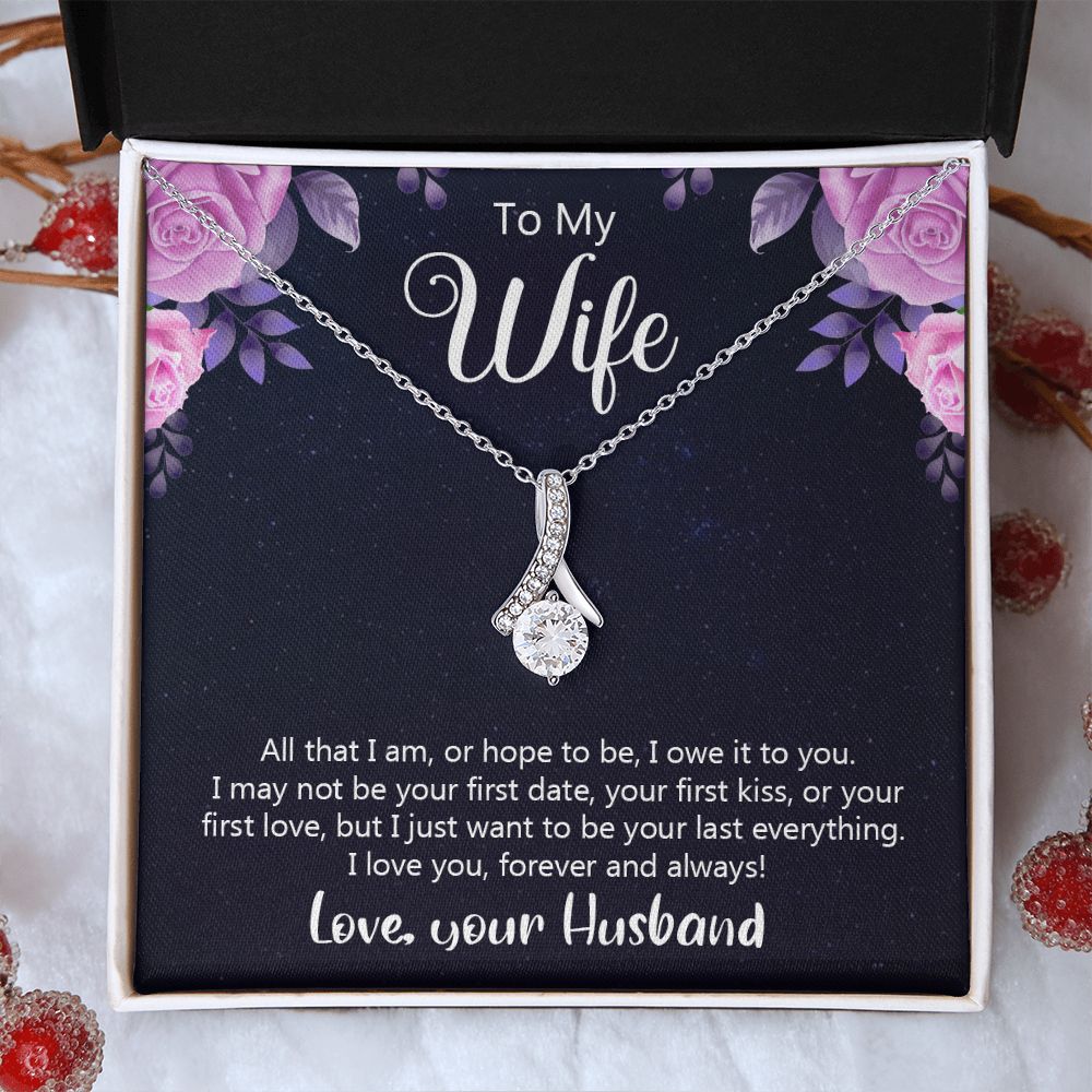 Birthday Gifts For Wife, Necklace Gifts For Wife From Husband, To My Wife Jewelry For Women , To My Wife Necklace  from Husband Wedding Anniversary Present For Wife, Beautiful Wife Jewelry Christmas31 Alluring Beauty Necklace