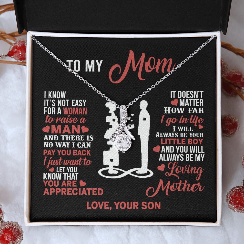 Mom Necklace Mothers Day Gift From Son To My Mom Forevere Love Necklace Gift Mom Alluring Beauty Necklace