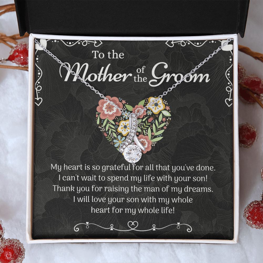 Mother of the Groom Sunflower Bracelet from Bride, Mother of the Groom Jewelry, Unique Mother Of The Groom Wedding Gift, Mom of Groom Gift Alluring Beauty Necklace