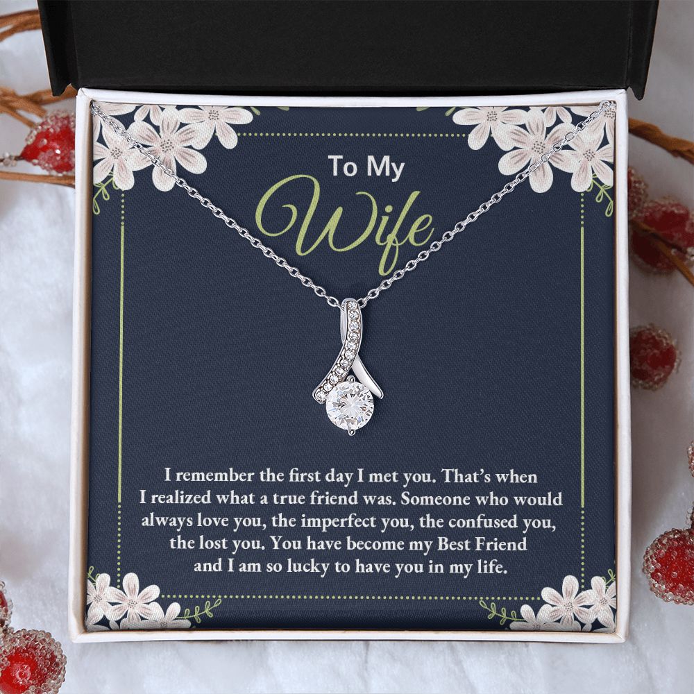 Birthday Gifts For Wife, Necklace Gifts For Wife From Husband, To My Wife Jewelry For Women , To My Wife Necklace  from Husband Wedding Anniversary Present For Wife, Beautiful Wife Jewelry Christmas28 Alluring Beauty Necklace